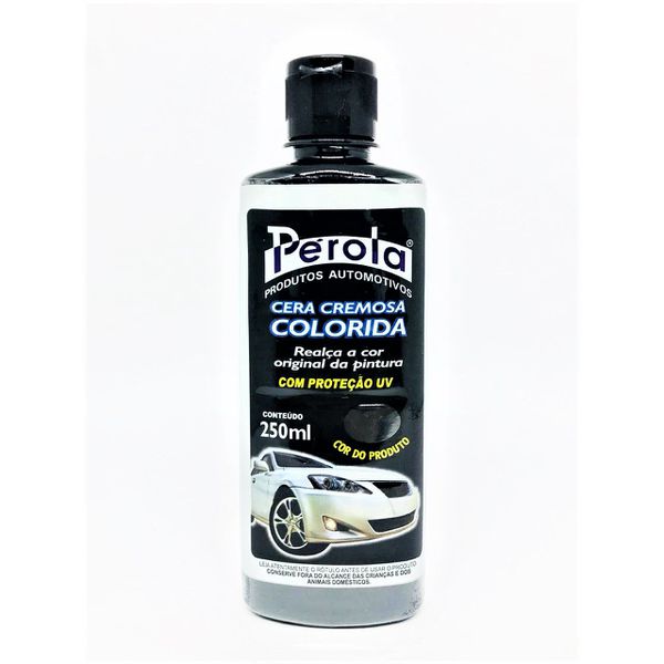 CERA CREMOSA COLORIDA PRETA 250ML PEROLA