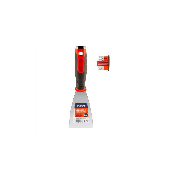 ESPATULA INOX 2,5 P/ DRYWALL COM BITS AT1417