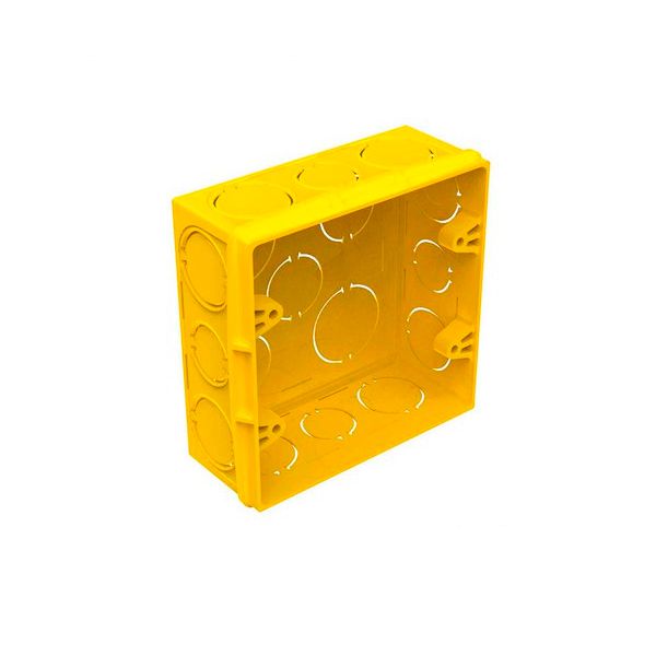 CAIXA LUZ PLAST. EMB 4X4 AMARELA ILUMI 620622S