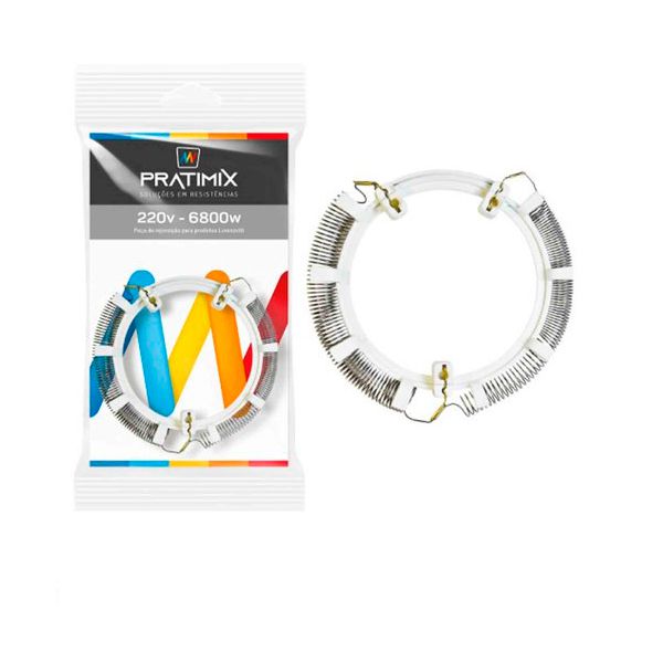 RESISTÊNCIA 127X5500W 4 TEMPERATURAS PARA BELLA DUCHA COM SUPORTE PRATIMIX