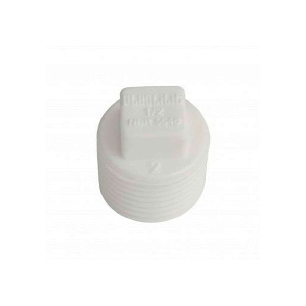 Plug PVC Branco Roscável 1/2