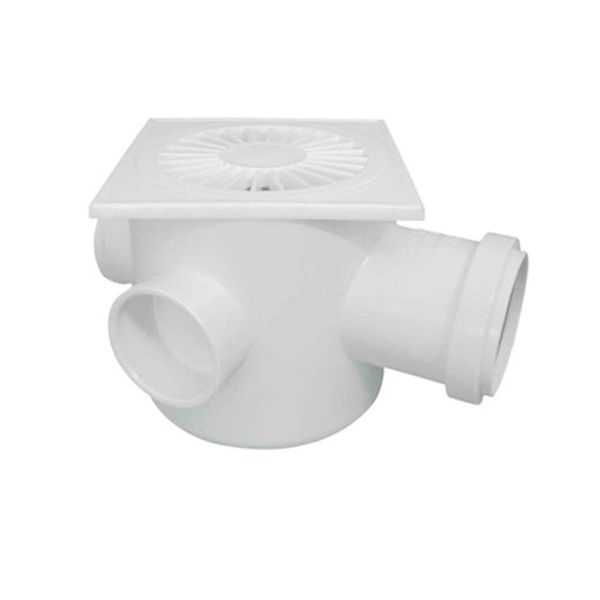 CAIXA SIFONADA QUADRADA BRANCO 100X100X50 PLASTILIT