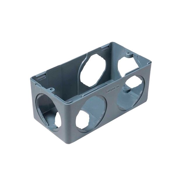CAIXA DE DERIVAÇÃO PVC CINZA 1/2 E 3/4 POLIWETZEL