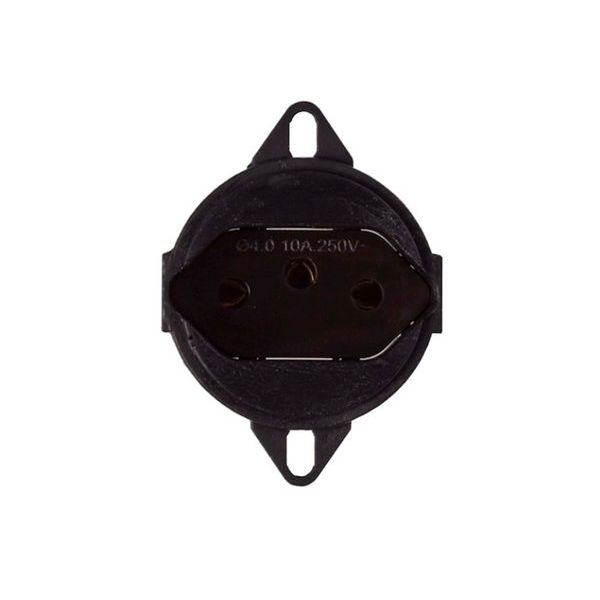 TOMADA 2P+T 10A PRETO PARA PISO WEG