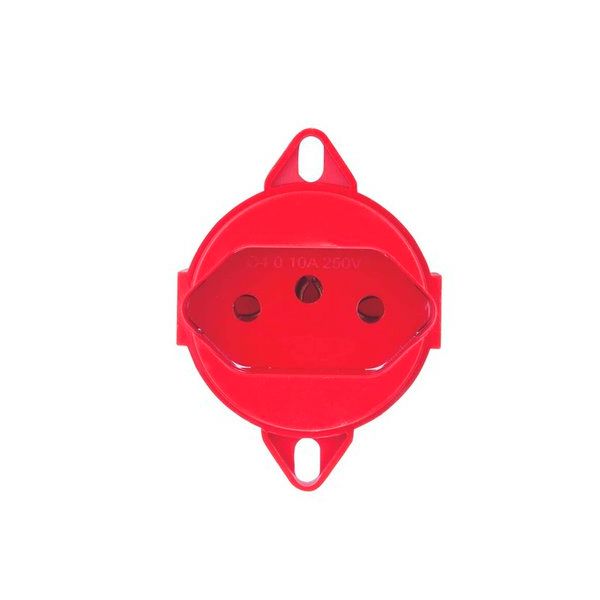 TOMADA 2P+T 20A VERMELHO PARA PISO WEG