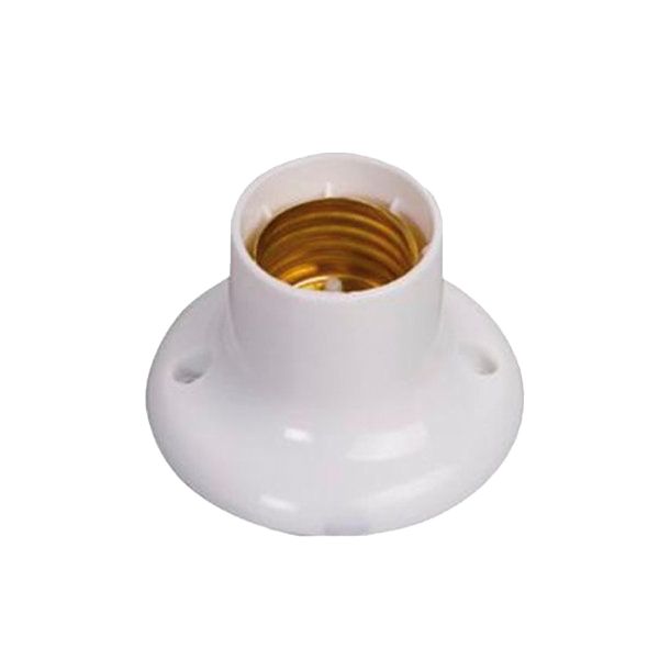 PORTA LÂMPADA FIXO PARA PARAFUSAR BRANCO ILUMI