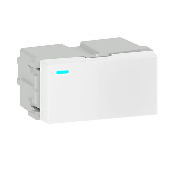 MODULO INT SIMPLES / PARALELO COM LED 10A BRANCO REFINATTO