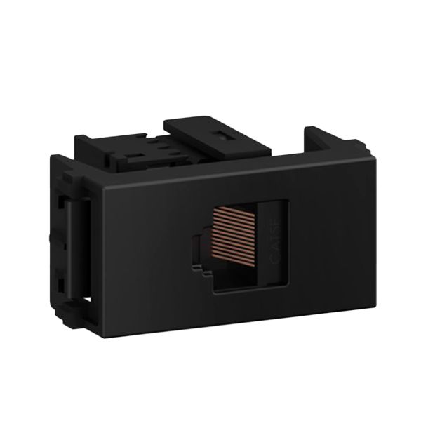 MODULO TELEFONE RJ45 CAT 5E PRETO REFINATTO