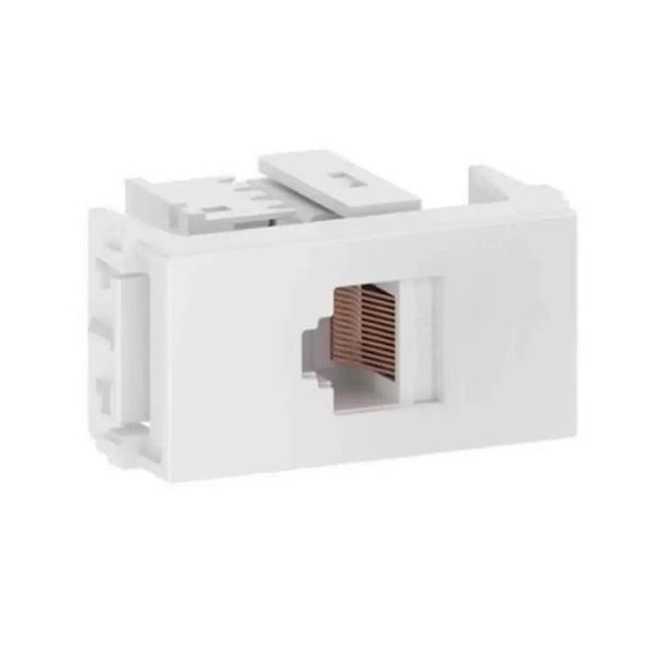 MODULO TELEFONE RJ45 CAT 6E BCO REFINATTO 