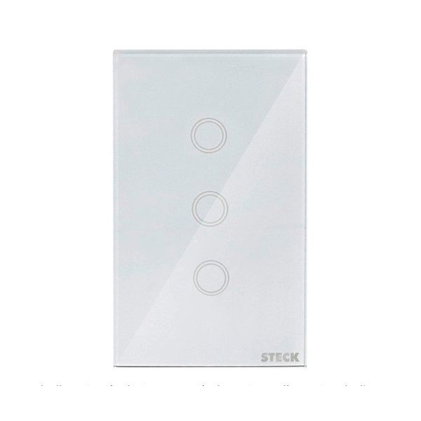 INTERRUPTOR SMARTECK 4X2" 3 MÓDULOS TOUCH BCO 