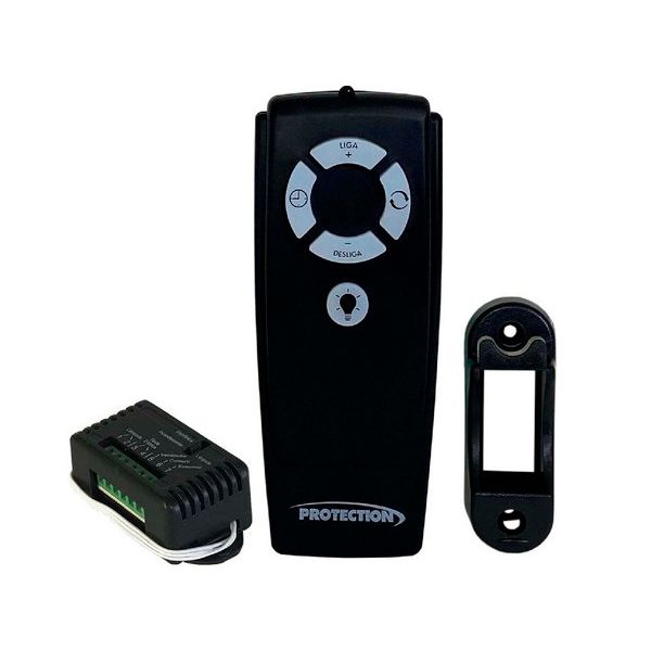 CONTROLE REMOTO INFRA VERMELHO PARA VENTILADOR PRETO 