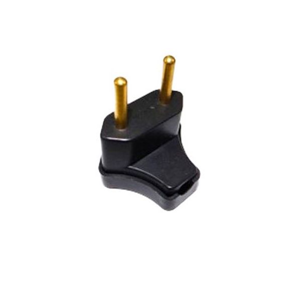 PINO MACHO TRIANGULAR 2P 10A PRETO ILUMI
