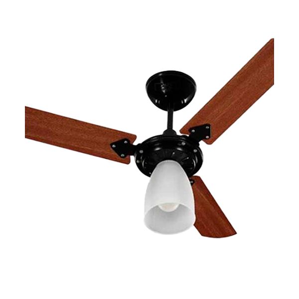 VENTILADOR TETO MARBELLA 127V PRETO/TABACO