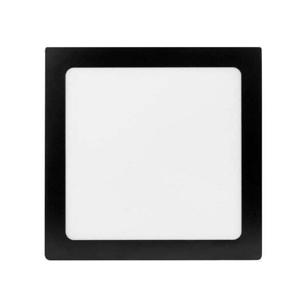 PLAFON LED 18W QUADRADO EMBUTIR 4000K PRETO BIVOLT FOXLUX 
