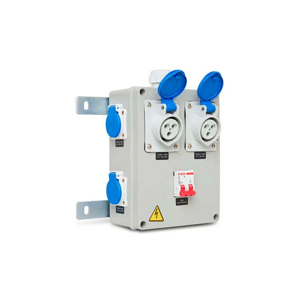 QUADRO ROBO TOM IND. 2P+T 32A / TOM 20A NBR 1XN3216 / 1XS8641 IP40 STECK 