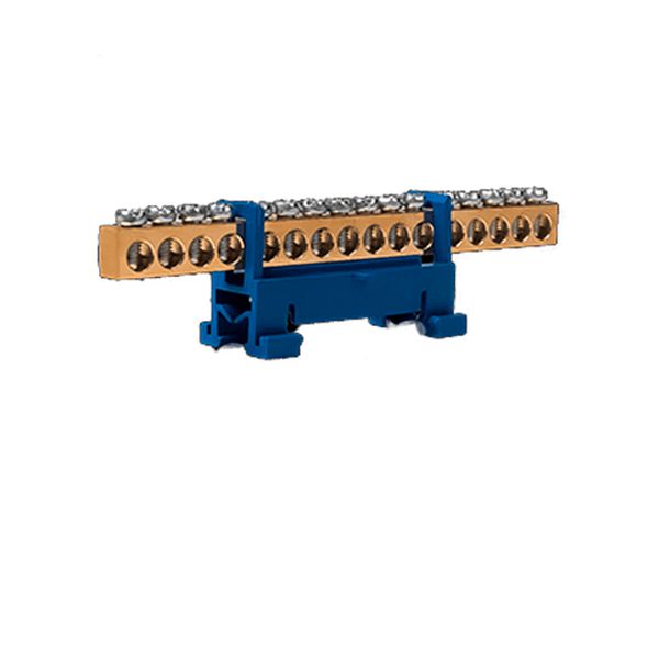 BARRAMENTO NEUTRO C/8 BORNES 16MM TOTAL ISOL PARAFUSAR / TRILHO AZ ROHDINA