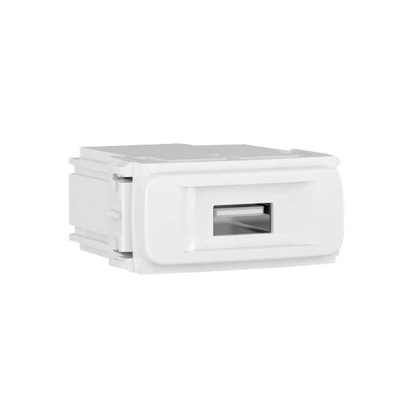 MODULO TOMADA USB BIVOLT KEYSTONE BRANCO REFINATTO 