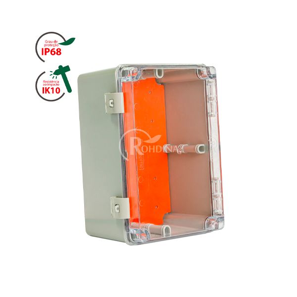 QUADRO MONTAGEM PVC CZ 500X400X200 IP68 ROHDINA 