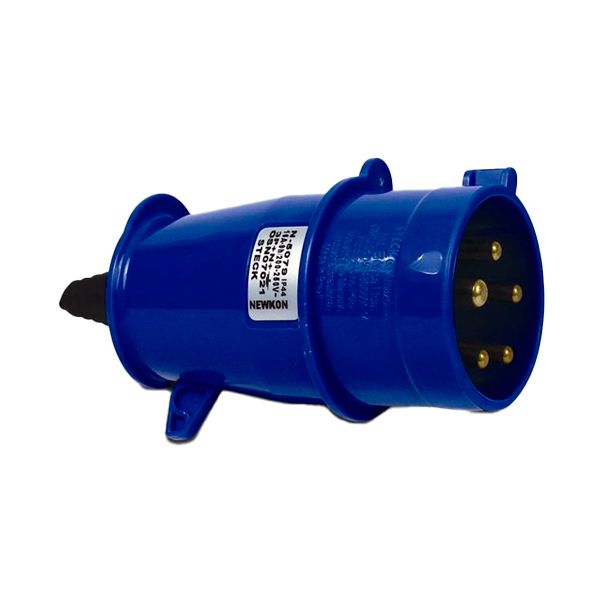 PLUGUE INDUSTRIAL 250V 32A 2P+T 6H AZ