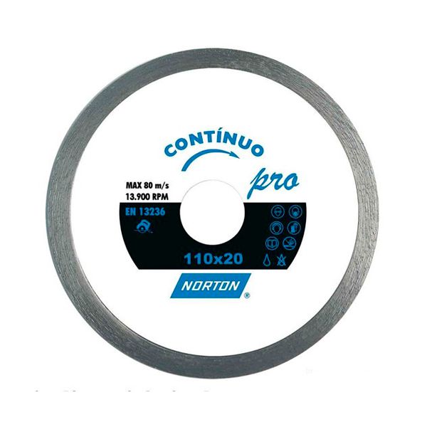 DISCO DIAMANTADO 110MM PRO LISO BRANCO