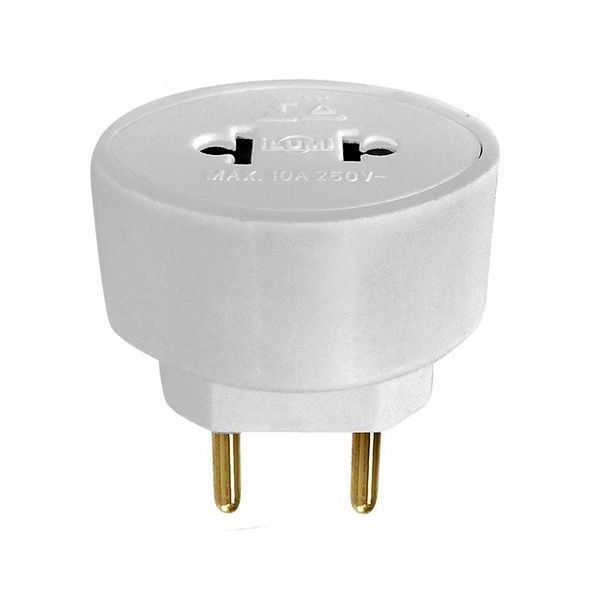 PINO ADAPTADOR 2P UNIVERSAL BRANCO 10A ILUMI