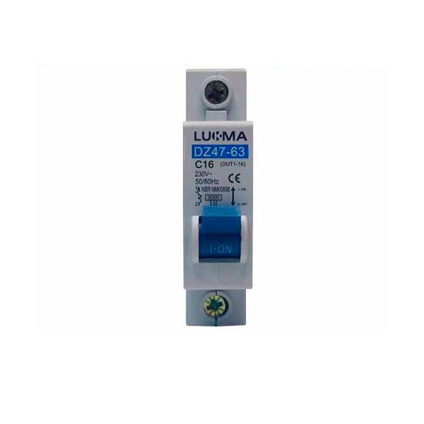 DISJUNTOR DIN UNIPOLAR 10A LUKMA