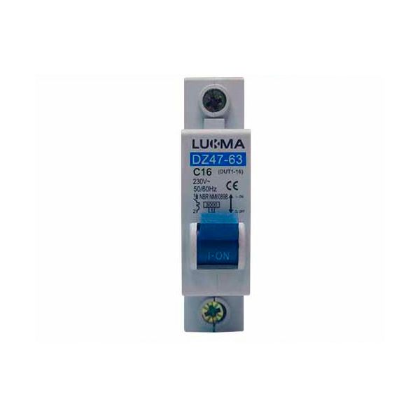 DISJUNTOR DIN UNIPOLAR 25A LUKMA