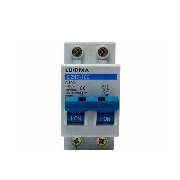 DISJUNTOR DIN BIPOLAR 80A 