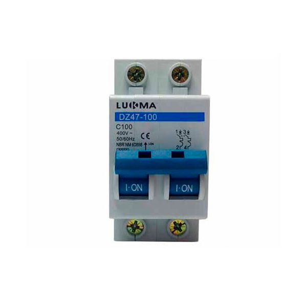 DISJUNTOR DIN BIPOLAR 100A 