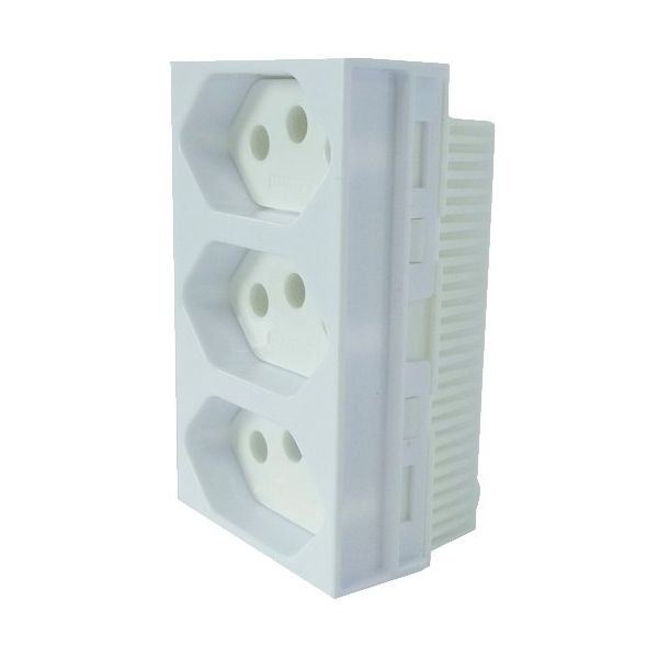 MÓDULO MONOBLOCO 3 TOMADAS 2P+T 20A SLIM
