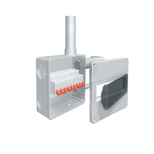 CAIXA PASS PVC C/ TRILHO BCO 20X20 4 EM 1 