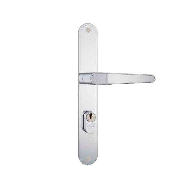 FECHADURA EXTERNA ESTREITA COM ESPELHO INOX 501/502-03 - STAM