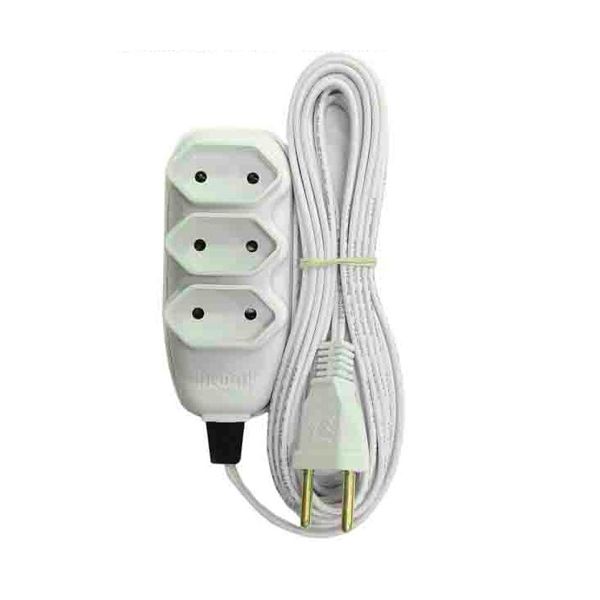 EXTENSAO COMPACTA 2P 10A 1,5MT CZ 3TOM ILUMI