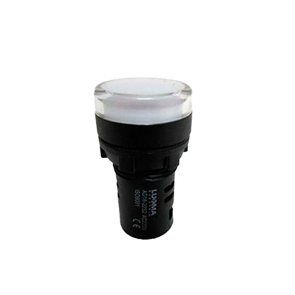 SINALEIRO LED 22MM LK16-22 BCO 12V LUKMA