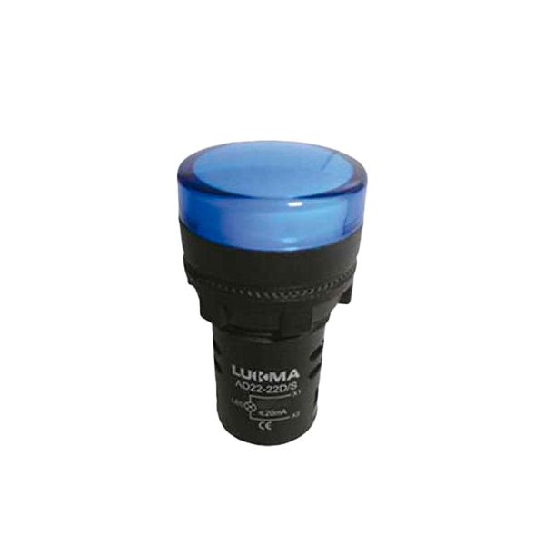 SINALEIRO LED 22MM LK16-22 AZ 12V LUKMA