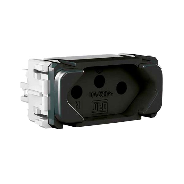 MODULO TOMADA 2P+T 10A PRETO COMPOSÉ