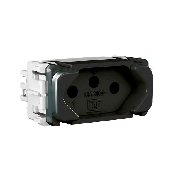 MODULO TOMADA 2P+T 20A PRETO COMPOSÉ