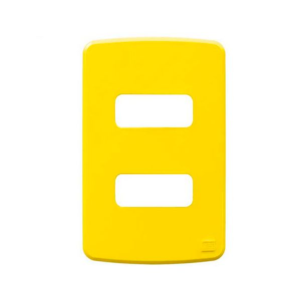 PLACA 4X2" 2 MOD AMARELO COMPOSÉ 