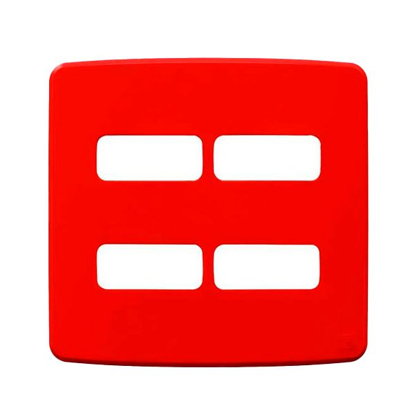 PLACA 4X4 4 MOD VERMELHO COMPOSÉ