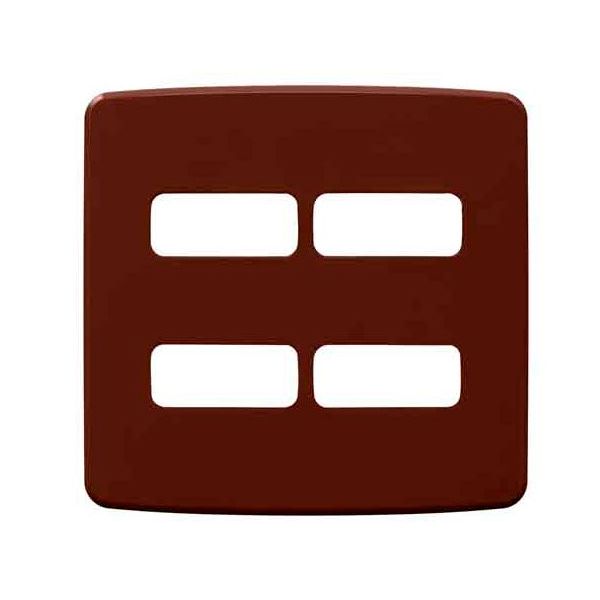PLACA 4X4" 4 MOD MARROM COMPOSÉ 