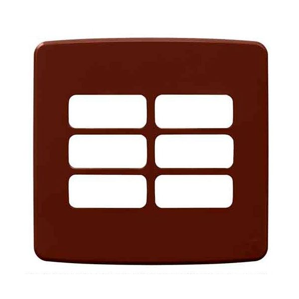 PLACA 4X4 6 MOD MARROM COMPOSÉ