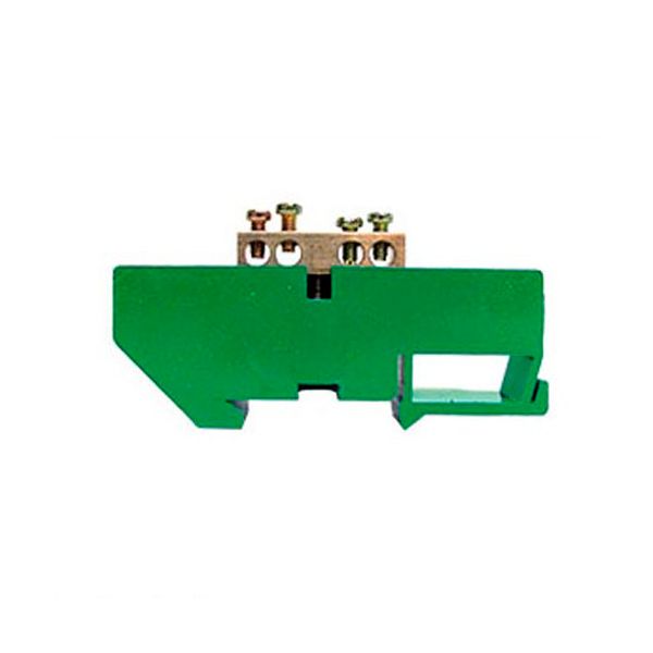 BARRAMENTO ATERRAMENTO COM 4 BORNES VERDE LUKMA