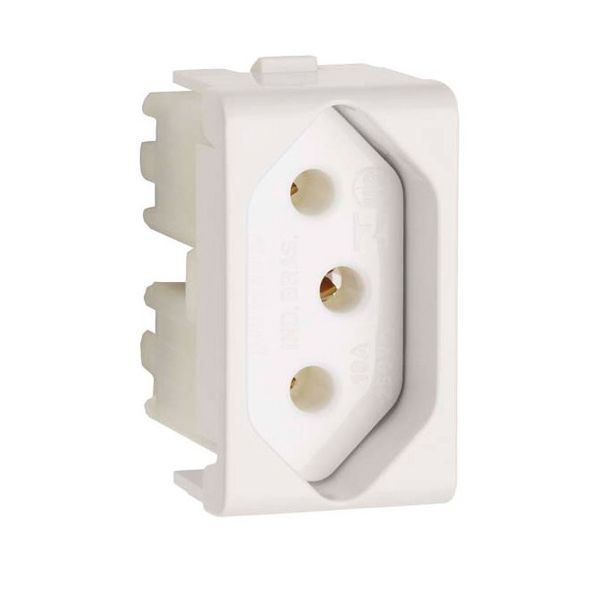 MODULO TOMADA 2P+T 10A BRANCO DECOR