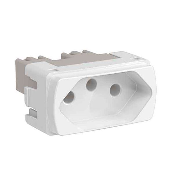 MODULO TOMADA 2P+T 10A BRANCO MILUZ