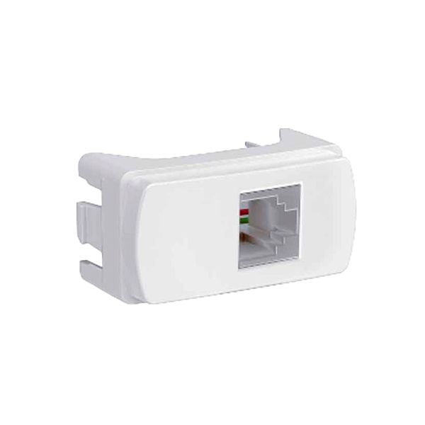 MODULO TOMADA RJ11 2 FIOS BRANCO MILUZ