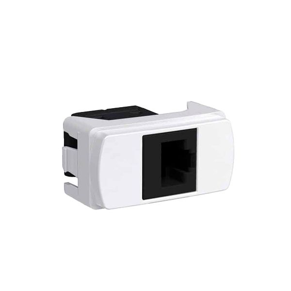 MODULO RJ45 CAT5E 8 FIOS BRANCO MILUZ