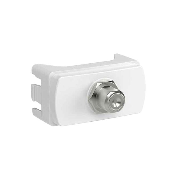 MODULO TOMADA ANTENA DE TV BRANCO MILUZ