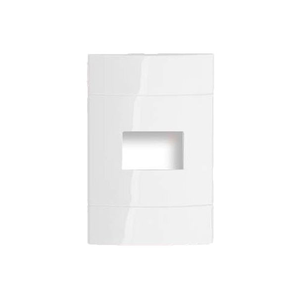 PLACA 4X2 1 MÓDULO HORIZ BRANCO DECOR
