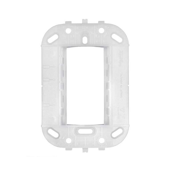 SUPORTE 4X2 PARA 3 MÓDULOS BRANCO DECOR