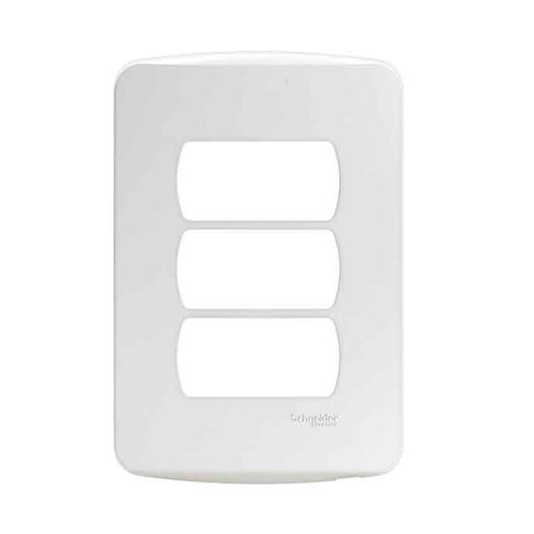 PLACA COM SUPORTE 4X2 3 MÓDULOS HORIZ BRANCO MILUZ